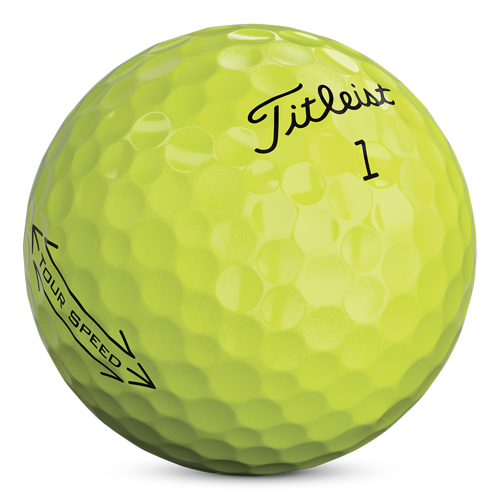 Titleist Tour Speed Used Yellow Golf Balls