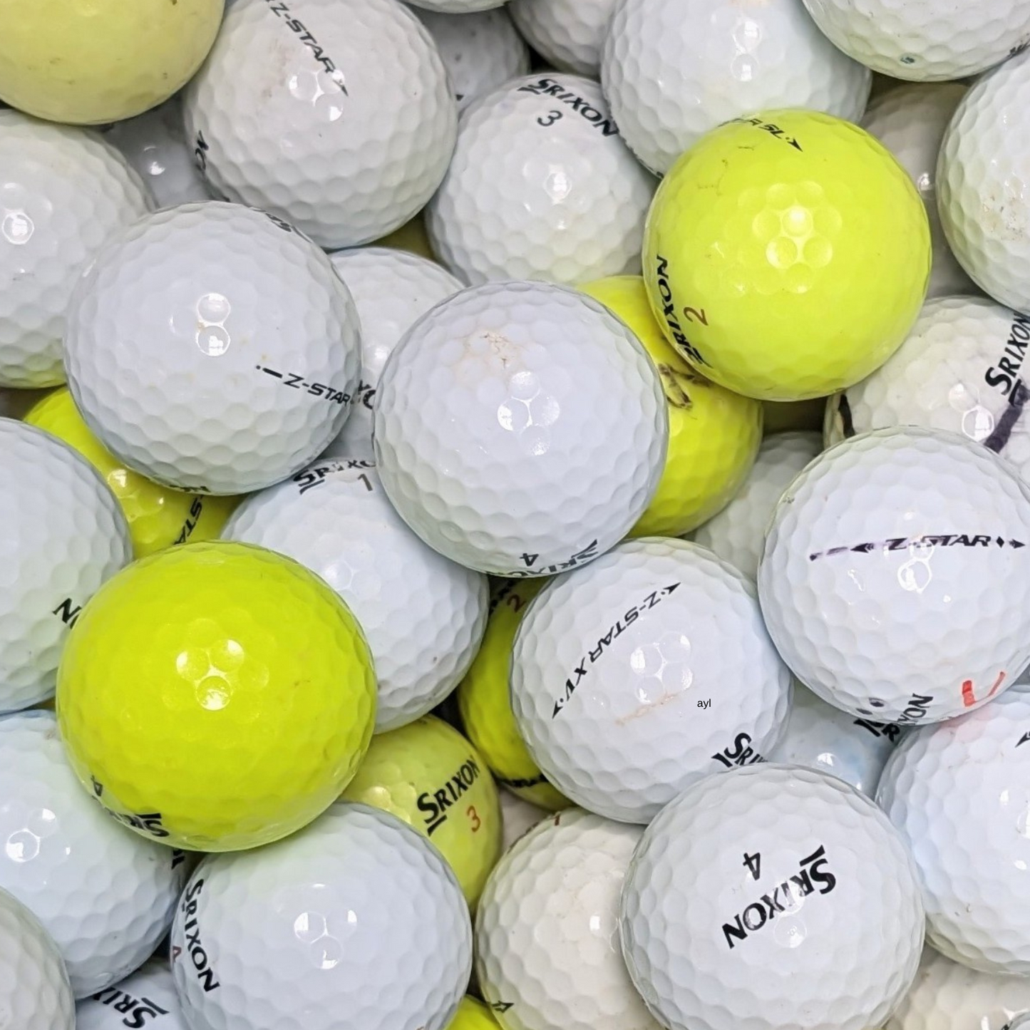 Bargain price for Recycled Srixon Z-Star Golf Balls