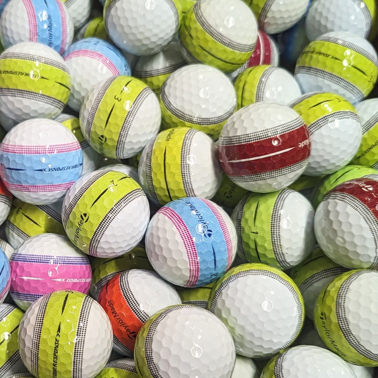 Taylormade Tour Response Stripe Mint/Grade A Golf Balls 