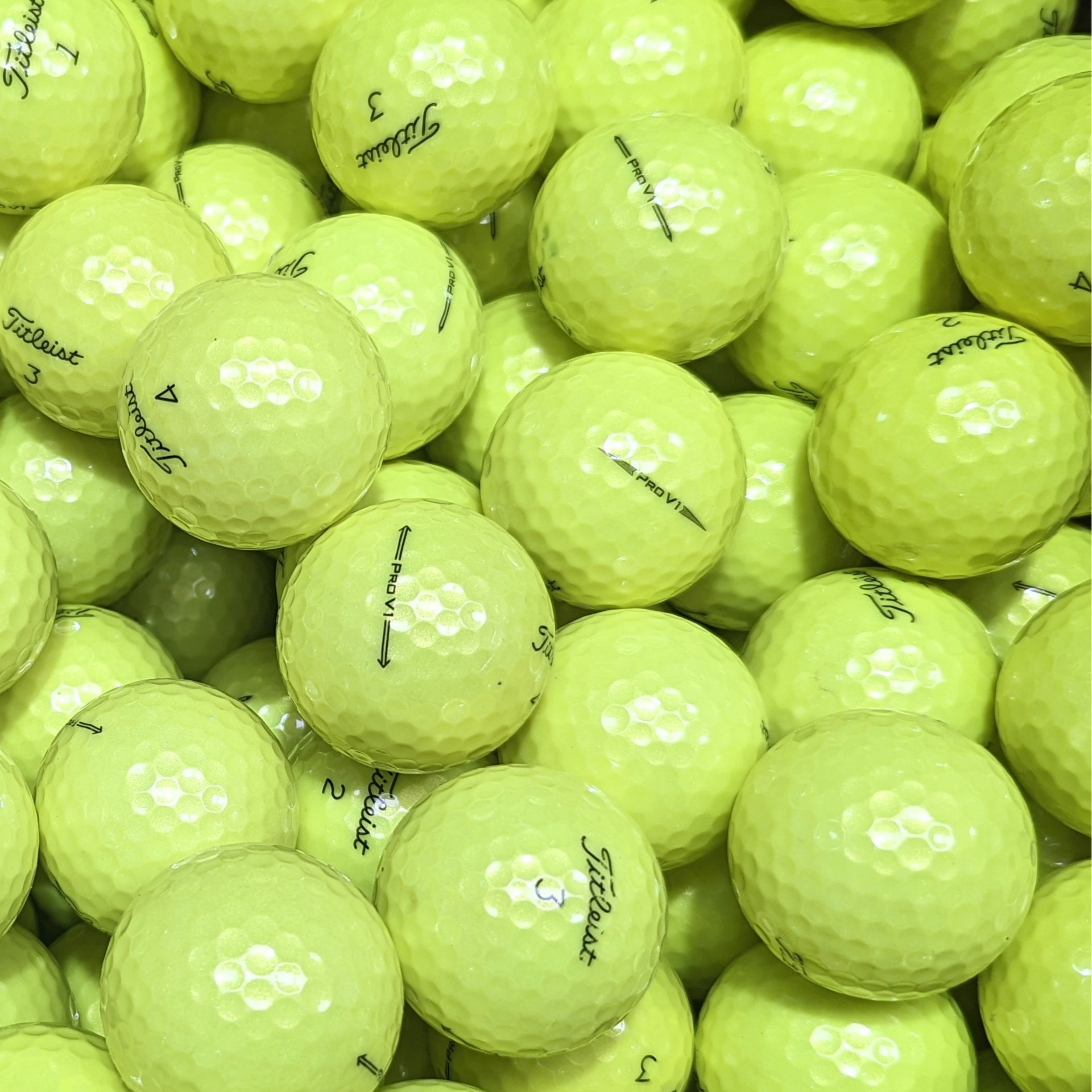 Titleist ProV1 - YELLOW - Mint / Grade A – The Golf Ball Guys