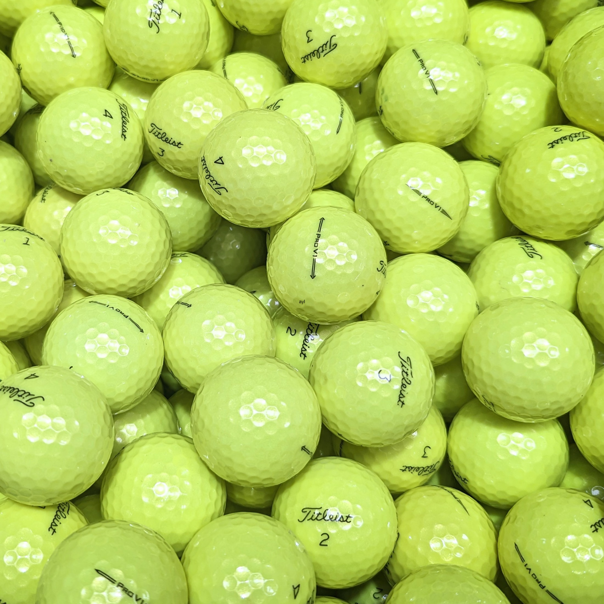 Titleist ProV1 Yellow second hand golf balls 